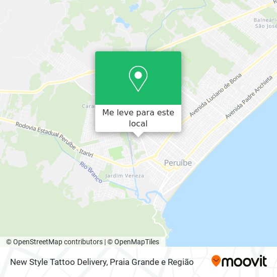 New Style Tattoo Delivery mapa
