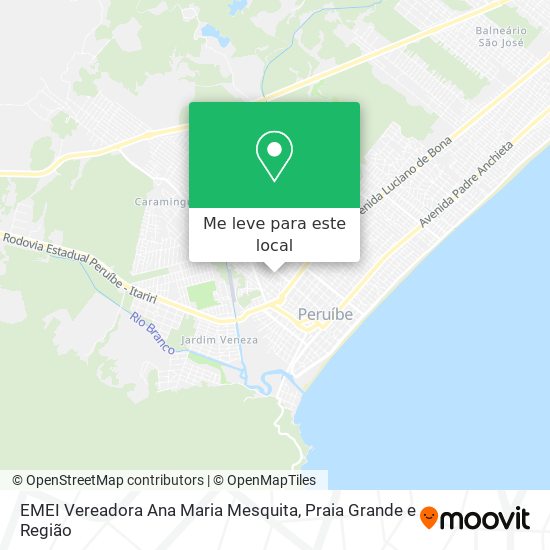 EMEI Vereadora Ana Maria Mesquita mapa