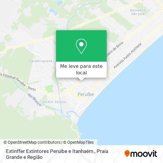Extinffer Extintores Peruibe e Itanhaém. mapa