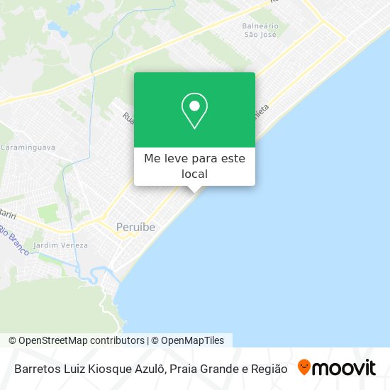 Barretos Luiz Kiosque Azulô mapa