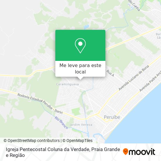 Igreja Pentecostal Coluna da Verdade mapa