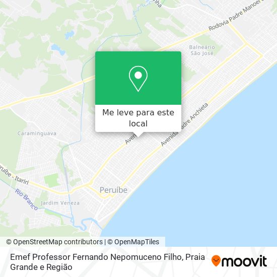 Emef Professor Fernando Nepomuceno Filho mapa