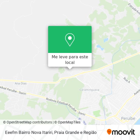 Eeefm Bairro Nova Itariri mapa