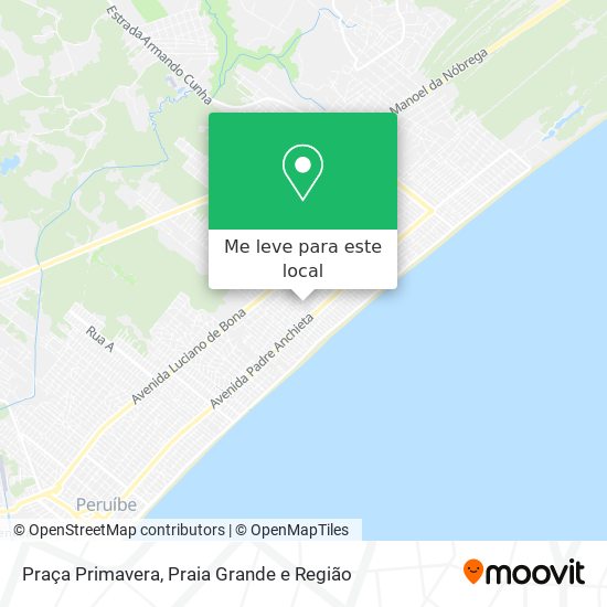 Praça Primavera mapa