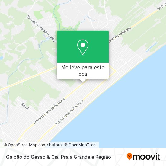 Galpão do Gesso & Cia mapa