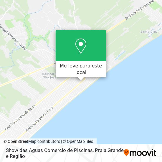 Show das Aguas Comercio de Piscinas mapa