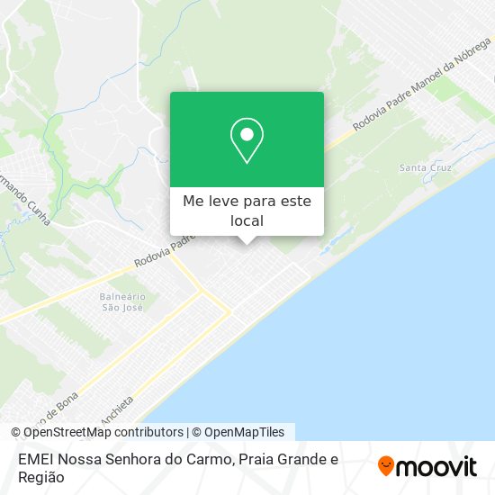 EMEI Nossa Senhora do Carmo mapa