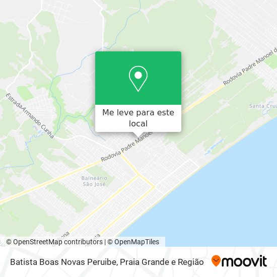 Batista Boas Novas Peruibe mapa