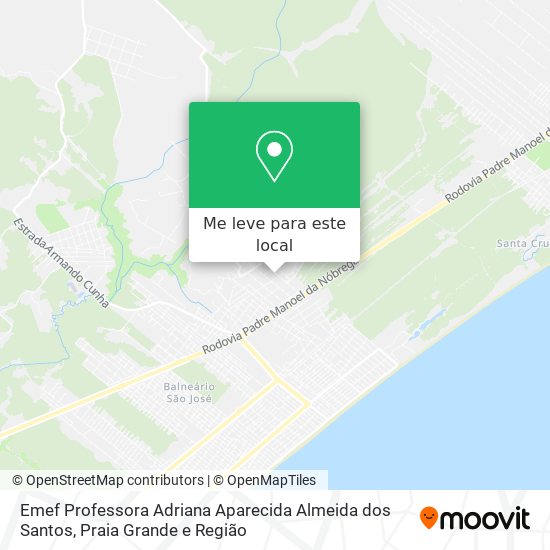 Emef Professora Adriana Aparecida Almeida dos Santos mapa