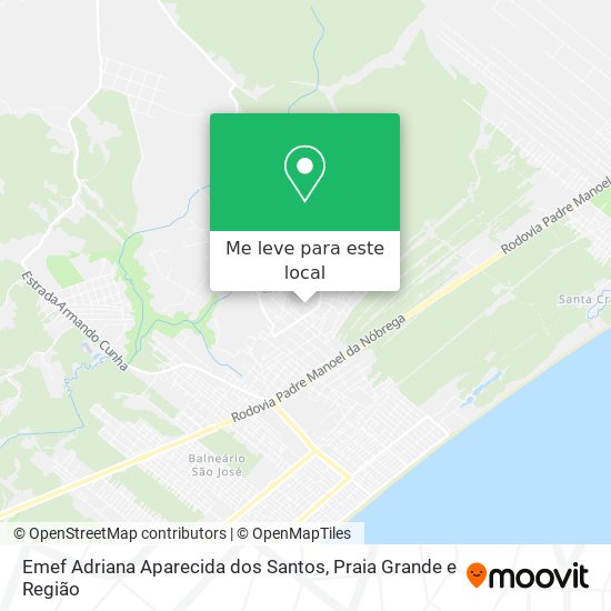 Emef Adriana Aparecida dos Santos mapa