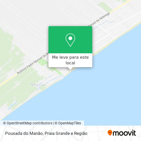 Pousada do Manão mapa