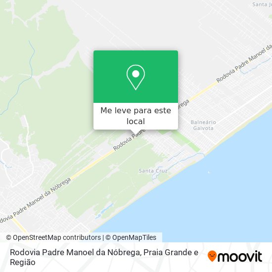 Rodovia Padre Manoel da Nóbrega mapa