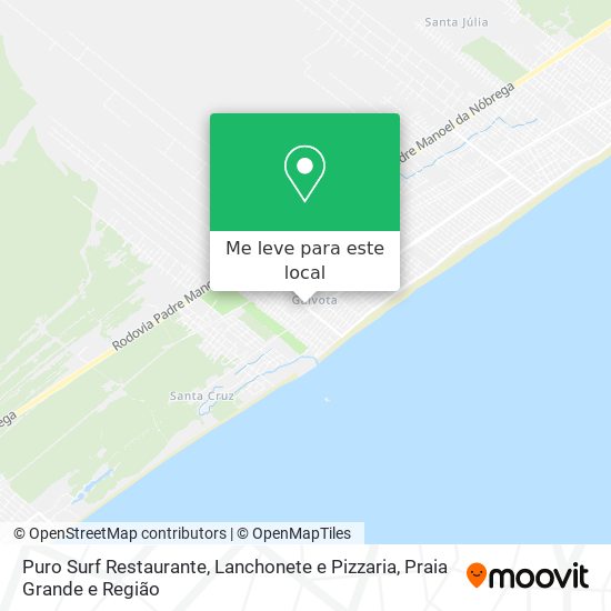 Puro Surf Restaurante, Lanchonete e Pizzaria mapa