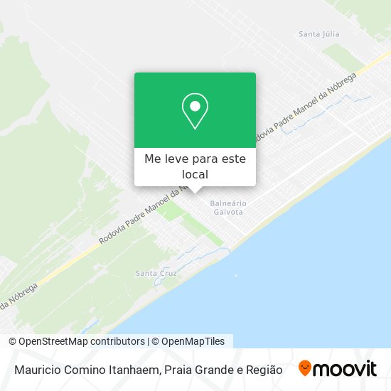 Mauricio Comino Itanhaem mapa