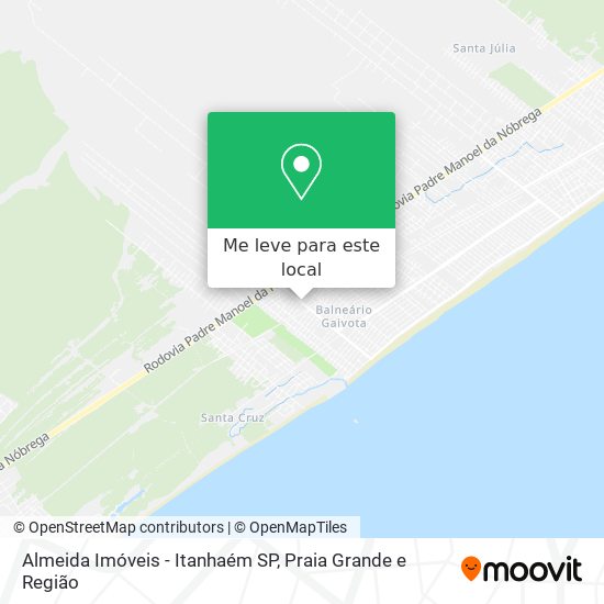Almeida Imóveis - Itanhaém SP mapa
