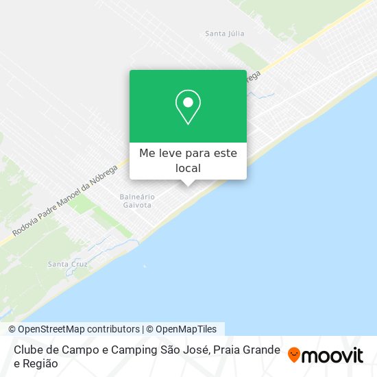 Clube de Campo e Camping São José mapa