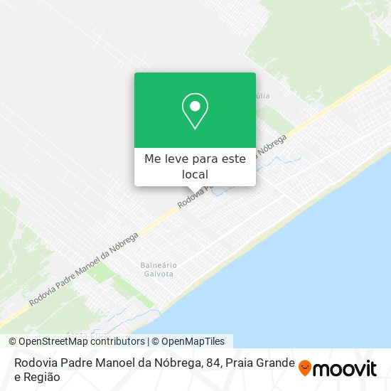 Rodovia Padre Manoel da Nóbrega, 84 mapa