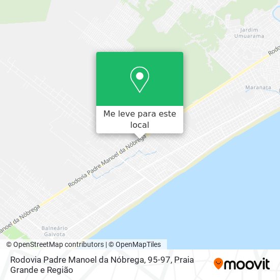 Rodovia Padre Manoel da Nóbrega, 95-97 mapa