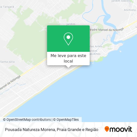 Pousada Natureza Morena mapa