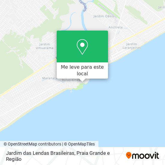 Jardim das Lendas Brasileiras mapa