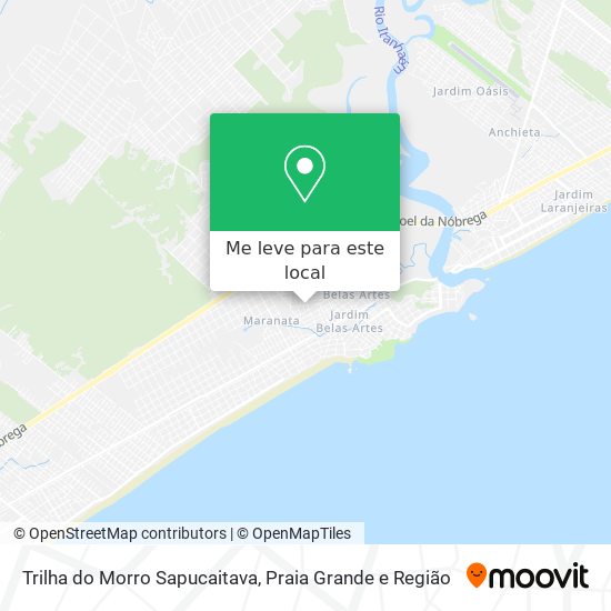 Trilha do Morro Sapucaitava mapa