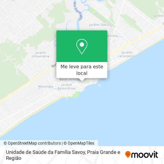 Unidade de Saúde da Família Savoy mapa