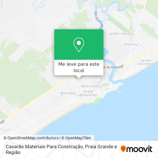 Casarão Materiais Para Construção mapa