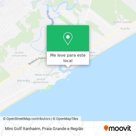 Mini Golf Itanhaém mapa