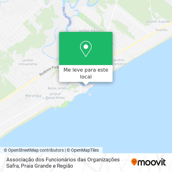 Associação dos Funcionários das Organizações Safra mapa