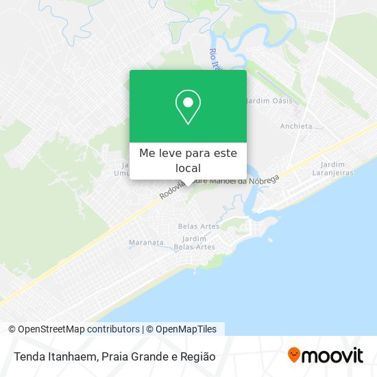 Tenda Itanhaem mapa