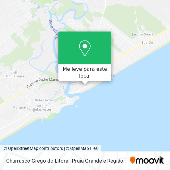 Churrasco Grego do Litoral mapa