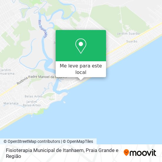 Fisioterapia Municipal de Itanhaem mapa