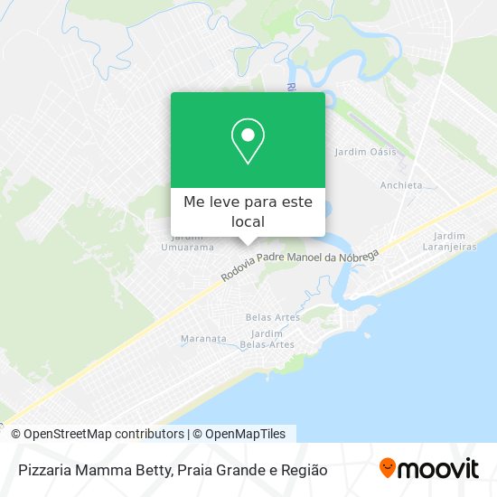 Pizzaria Mamma Betty mapa