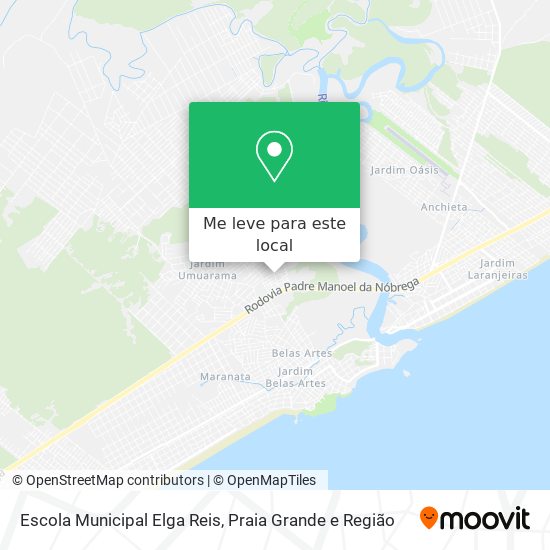 Escola Municipal Elga Reis mapa