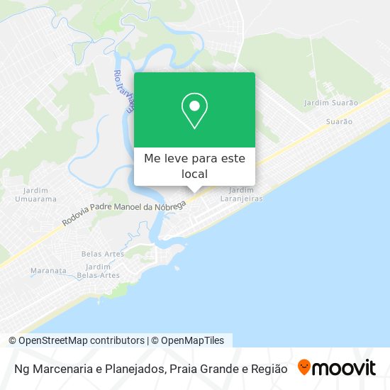 Ng Marcenaria e Planejados mapa