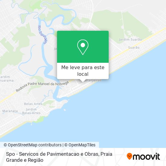 Spo - Servicos de Pavimentacao e Obras mapa