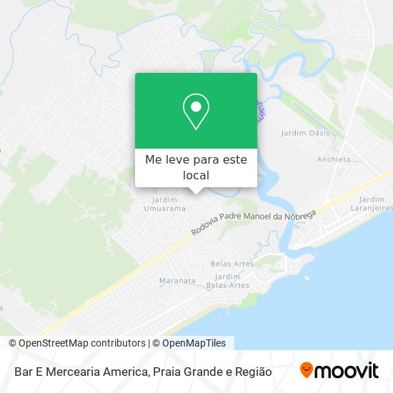 Bar E Mercearia America mapa