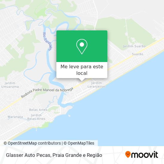 Glasser Auto Pecas mapa