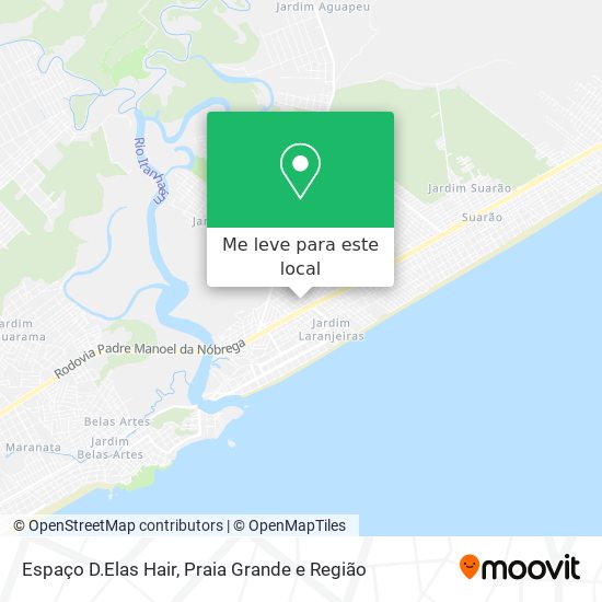 Espaço D.Elas Hair mapa