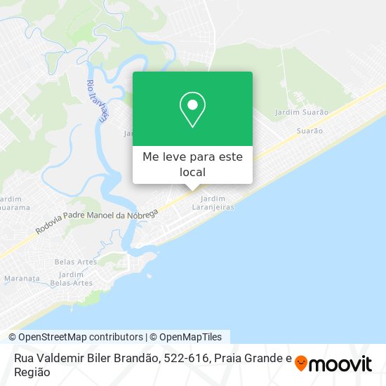 Rua Valdemir Biler Brandão, 522-616 mapa