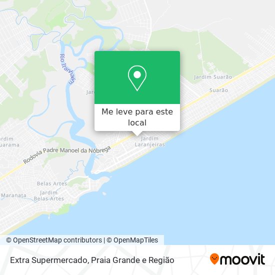 Extra Supermercado mapa