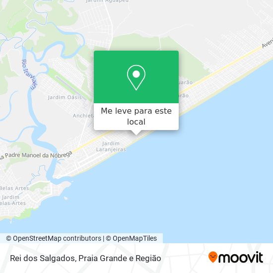Rei dos Salgados mapa