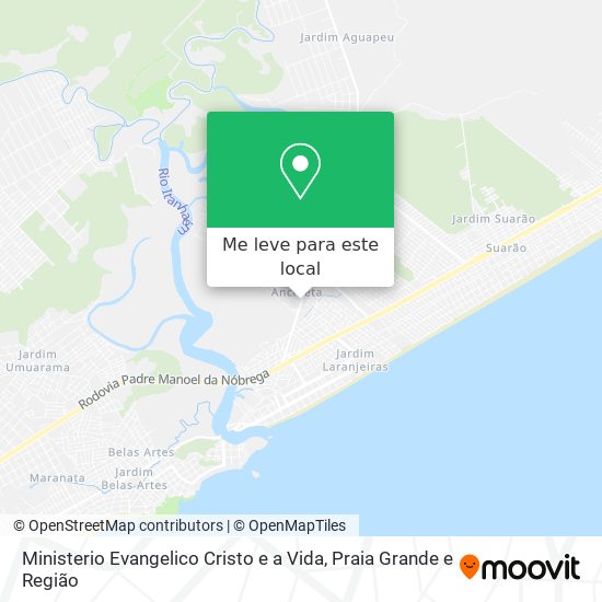 Ministerio Evangelico Cristo e a Vida mapa