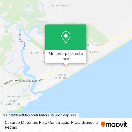 Casarão Materiais Para Construção mapa