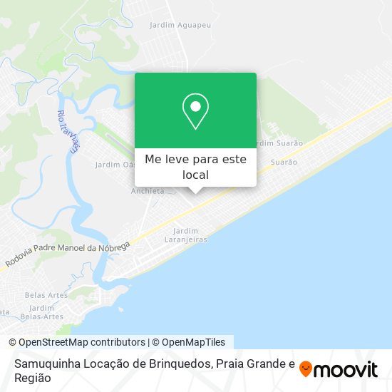 Samuquinha Locação de Brinquedos mapa
