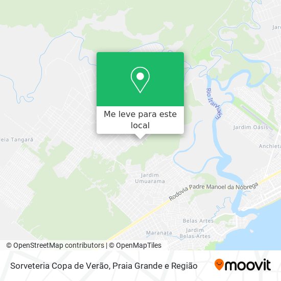 Sorveteria Copa de Verão mapa
