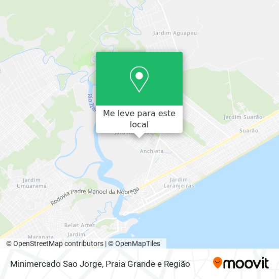 Minimercado Sao Jorge mapa