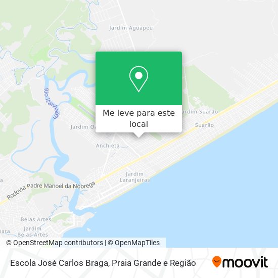 Escola José Carlos Braga mapa
