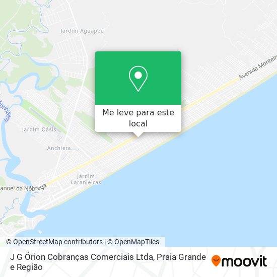 J G Órion Cobranças Comerciais Ltda mapa