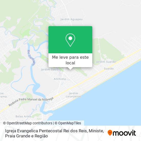 Igreja Evangelica Pentecostal Rei dos Reis, Ministe mapa